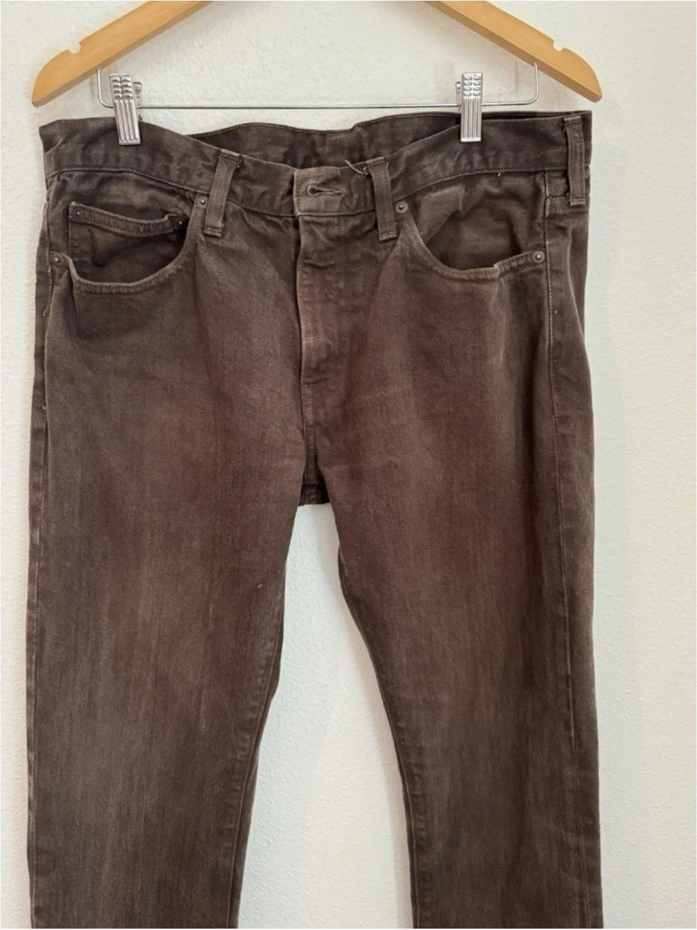 Classic Men's Straight-Leg Pants in Dark Brown